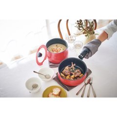 トゥーメイ　着脱ＩＨ対応マルチセット（Ｌ） レッド RB-2814画像