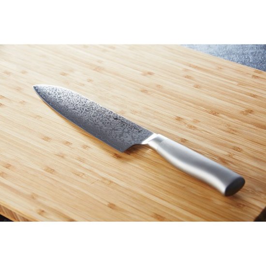 柳デザイン　ダマスカスキッチンナイフ 14110004画像