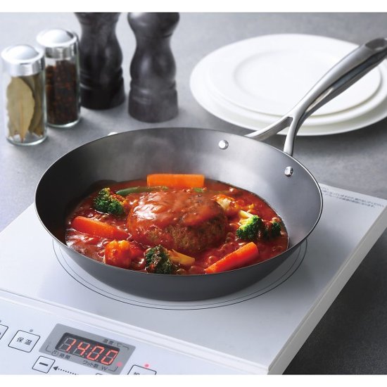 窒化加工　鉄フライパン（２４ｃｍ） SDY-002画像