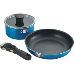 ジャンヌ・エコール　着脱ハンドル鍋２点セット JE-121Rの画像