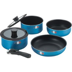 ジャンヌ・エコール　着脱ハンドル鍋４点セット JE-123Rの画像