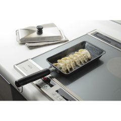 ダンチュウ　ＩＨ対応鉄餃子鍋（ステンレス蓋付） DA-44画像