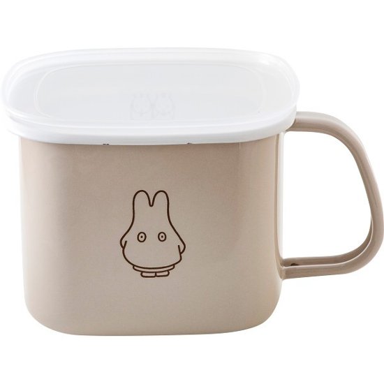 富士ホーロー　ミッフィーパステル　角型みそポット グレージュ MFP-KP.GG画像