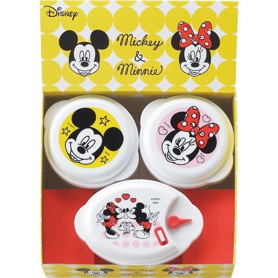 ミッキー＆ミニー　レンジ容器３点セット MM-107画像