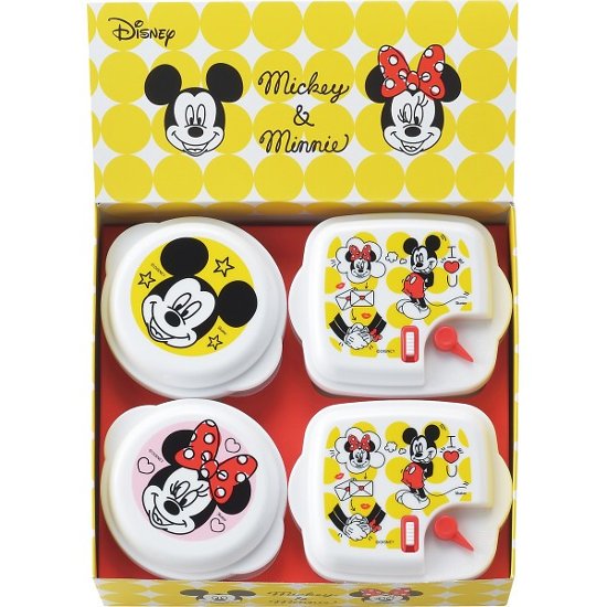 ミッキー＆ミニー　レンジ容器４点セット MM-108画像