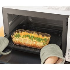 ハリオ　スタッキング耐熱ガラスコンテナＭ３個セット KSTLｰMｰ3006ｰOW画像