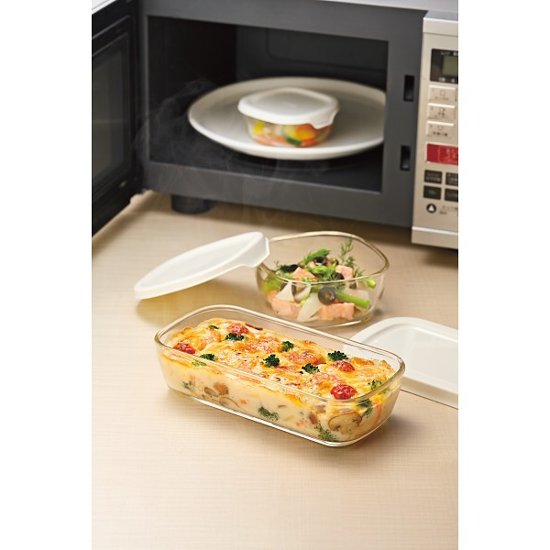 ハリオ　スタッキング耐熱ガラスコンテナ６個セット KSTLｰ5004ｰOW画像