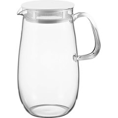 ハリオ　レンジでかんたん麦茶ポット　むぎちゃん ホワイト XMP-1000-Wの画像