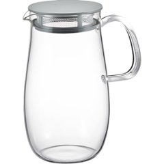 ハリオ　レンジでかんたん麦茶ポット　むぎちゃん ダークグレイ XMP-1000-DGRの画像