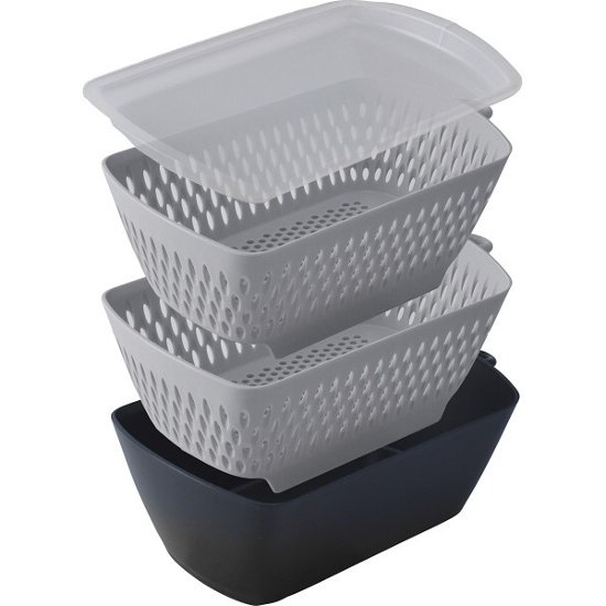 角型チリトリザルボウル　フタ付　４点セット CZBS-04画像