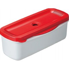 電子レンジスチームパスタメーカー レッド MWPSM1Rの画像