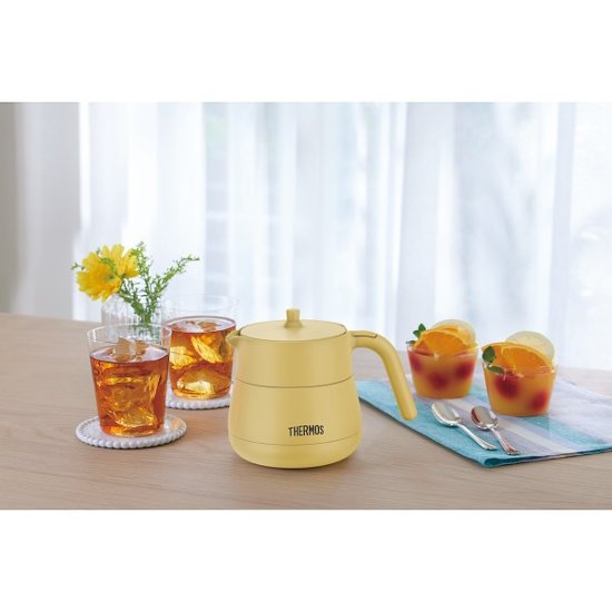 サーモス　ティーポット（４５０ｍｌ） ベージュ TTE-450BE画像