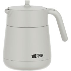 サーモス　ティーポット（７００ｍｌ） ライトグレー TTE-700LGYの画像