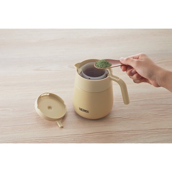 サーモス　ティーポット（７００ｍｌ） ベージュ TTE-700BE画像