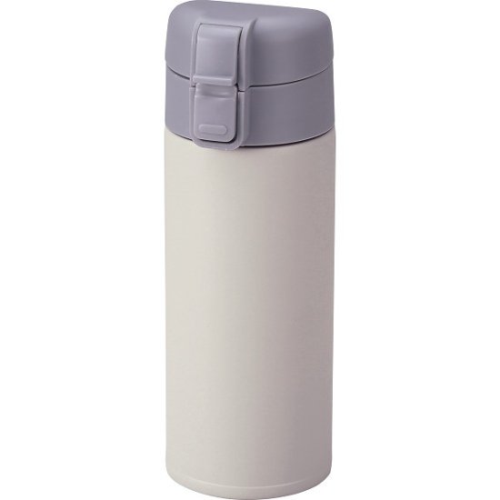 モルン　軽量ワンタッチステンレスボトル（３５０ｍｌ） クールグレイ JYSTB350CG画像