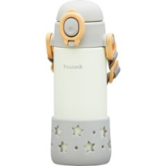 ピーコック　ベルト付きベビーストローマグ グレー APCｰR40Hの画像