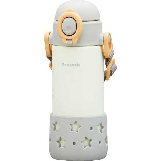 ピーコック　ベルト付きベビーストローマグ グレー APCｰR40H画像