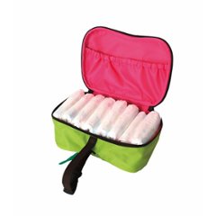 ハンナフラ　りんごマルチポーチ（おむつポーチ） アップルグリーン CPOP-25画像