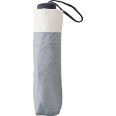 ジミージー　晴雨兼用ＵＶ加工　折りたたみ傘（５５ｃｍ） グレー・オフホワイト１ 1759905画像