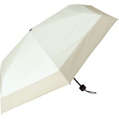 ジミージー　晴雨兼用ＵＶ加工　折りたたみ傘（５５ｃｍ） オフホワイト・ベージュ１ 1759906の画像