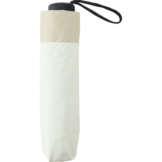 ジミージー　晴雨兼用ＵＶ加工　折りたたみ傘（５５ｃｍ） オフホワイト・ベージュ１ 1759906画像