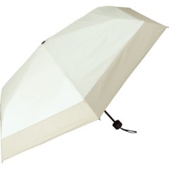 ジミージー　晴雨兼用ＵＶ加工　折りたたみ傘（５５ｃｍ）遮熱タイプ オフホワイト・ベージュ２ 1759909の画像