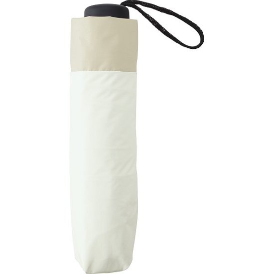 ジミージー　晴雨兼用ＵＶ加工　折りたたみ傘（５５ｃｍ）遮熱タイプ オフホワイト・ベージュ２ 1759909画像