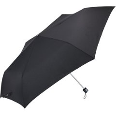 ウォーターフロント　キューダス（Ｒ）ビッグサイズ折りたたみ傘６３ｃｍ ブラック U363-1260BK1-BBの画像