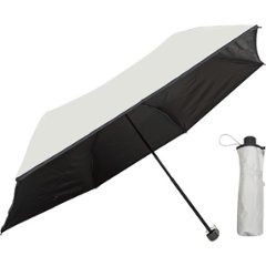 裏黒コーティング　裾パイピング５５ｃｍ晴雨兼用傘 アイボリー 46985402の画像