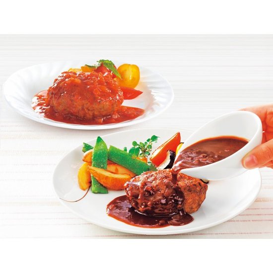 米久　お肉屋さんのハンバーグ　２種のソース８食セット RG-36N画像