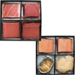 雫監修　天然マグロのお刺身セット　二段重 1744243の画像