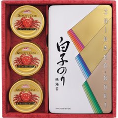 白子のり　のり・かに缶詰合せ SN-300の画像