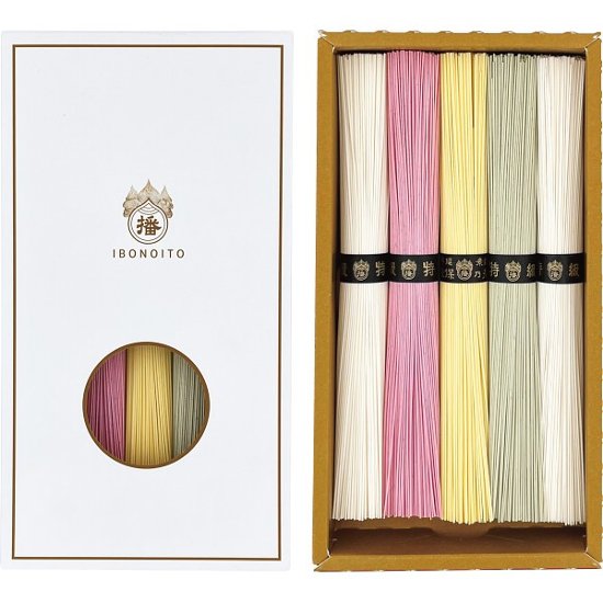 手延素麺揖保乃糸（特級品）彩り・華−ＨＡＮＡ−５束 CST-10画像