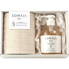 そまり　ハンド用液体石けんとタオルのセット 73232の画像