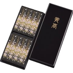 日本香堂　宇野千代のお線香　特撰淡墨の桜　サック８入（塗箱入） 37112の画像