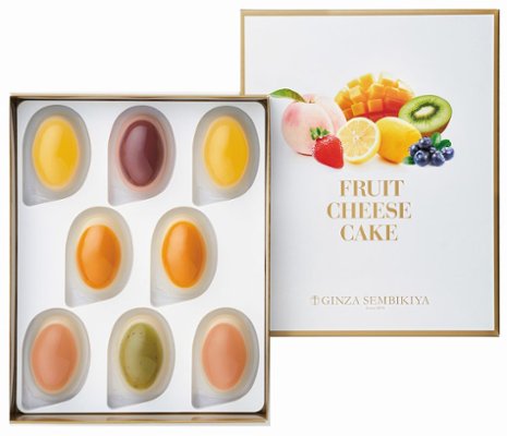 銀座フルーツチーズケーキ8個 PGS-390 の画像