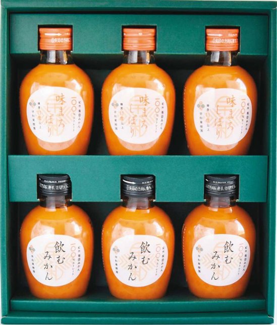 味まろしぼり飲むみかん飲み比べギフト（6本入） C6-RB-1 画像