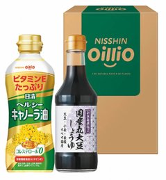 日清ヘルシーオイル&国産丸大豆しょうゆギフト TOS-10A の画像