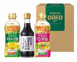 日清ヘルシーオイル&国産丸大豆しょうゆギフト TOS-15A の画像