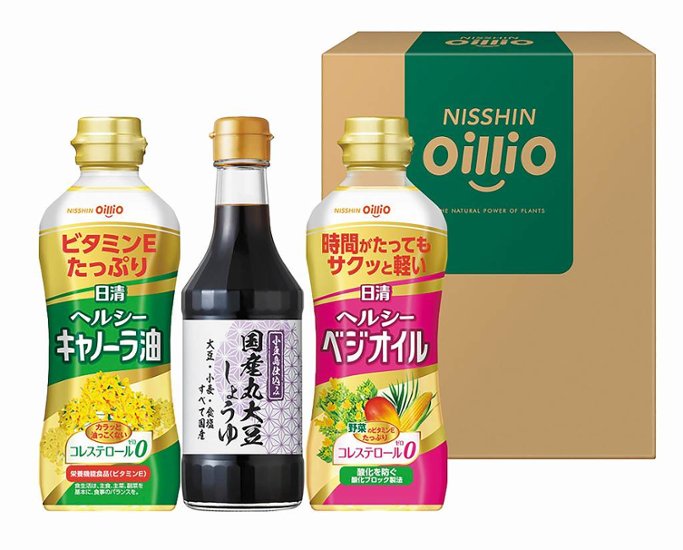 日清ヘルシーオイル&国産丸大豆しょうゆギフト TOS-15A 画像
