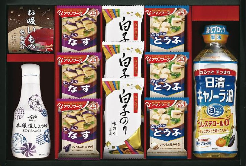 アマノフーズ＆ヤマサ鮮度しょうゆ詰合せ AY-402 画像