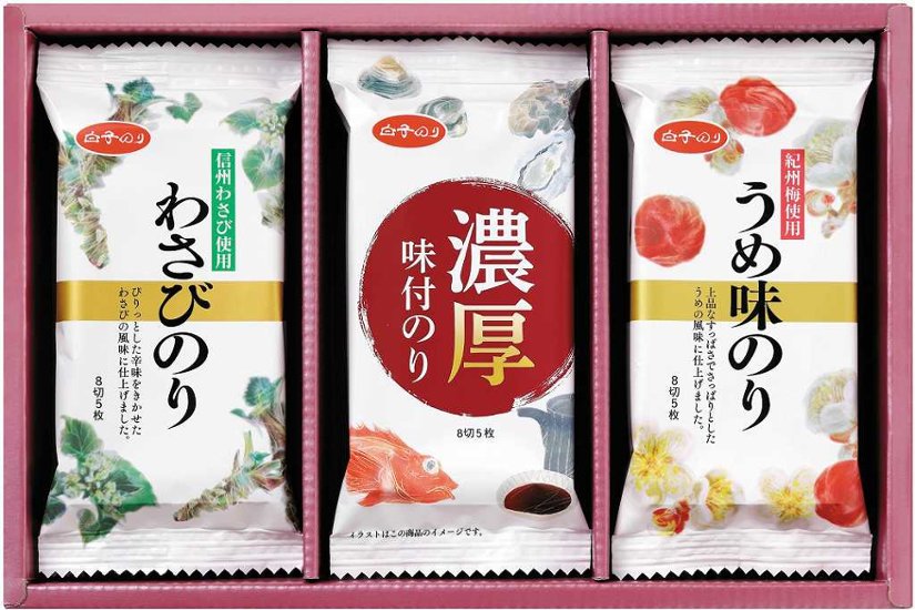 白子のり　味のリバラエティ詰合せギフト MR-150 画像