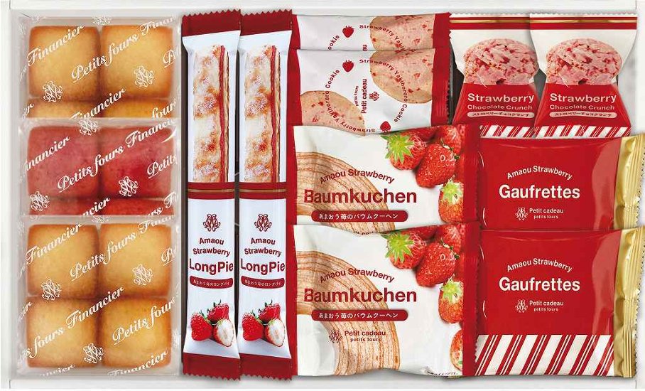 あまおう苺バウムクーヘン＆プチガトー　ギフトボックス FAS-20 画像
