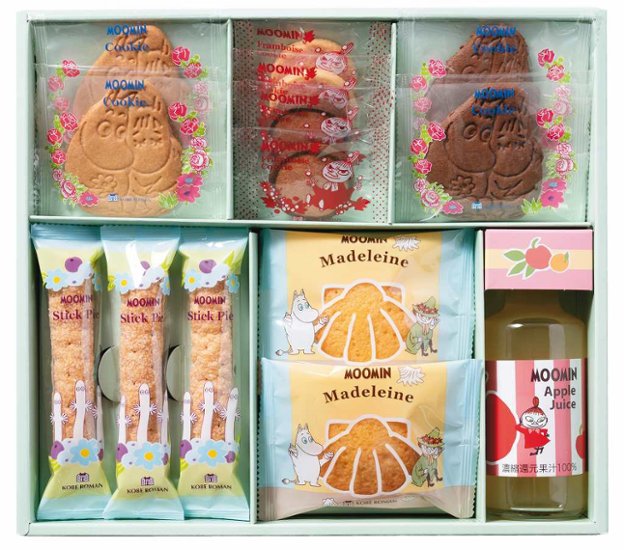 ムーミンジュース＆スイーツセット MS-20R 画像