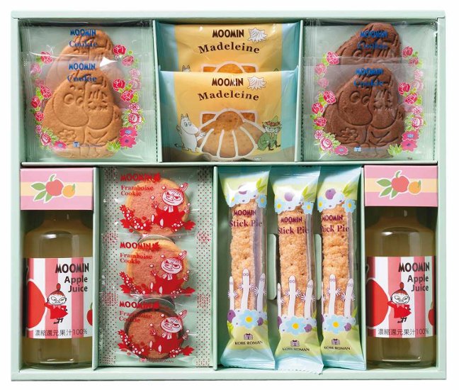 ムーミンジュース＆スイーツセット MS-25R 画像
