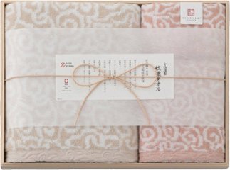 今治謹製 紋織タオル　タオルセット（ピンク） IM7740-PI の画像