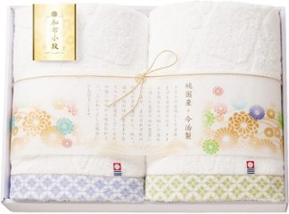 和布小紋　今治タオルセット　バスタオル２P WFK-041A の画像