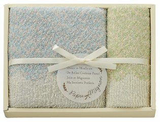 ププ・ミニョン タオルセット（ブルー） PM4315-BL の画像