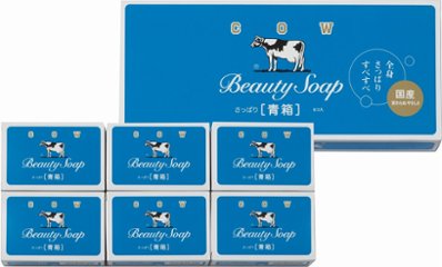 牛乳石鹸 カウブランド青箱6個入 の画像