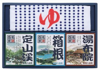 名湯百景ギフト9包＋タオル GMT-15 の画像